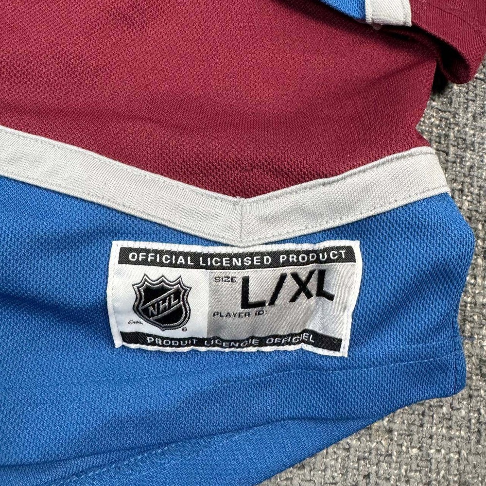 NHL Colorado Avalanche Hockey Jersey Youth L/XL Burgundy Blue Embroidered Logo - Picture 8 of 14
